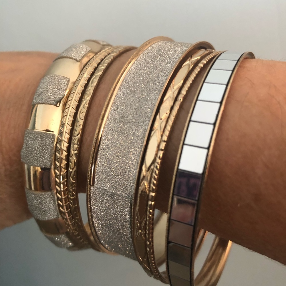New gold and silver bangles